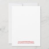 Invitation au Baby shower de traîneau d'hiver (Dos)