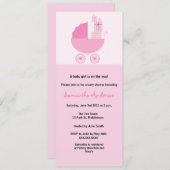 Invitation au Baby shower de transport chic - Fill (Devant / Derrière)