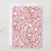 Invitation au Baby shower de transport de bébés ro (Dos)