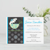 Invitation au Baby shower de transport de marais b (Debout devant)