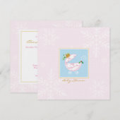 Invitation au Baby shower de transport en vrac de  (Devant / Derrière)