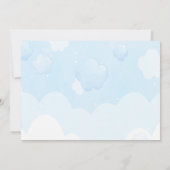 Invitation au Baby shower de vache aquarelle (Dos)