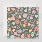 Invitation au Baby shower de Wreath Floral Woodlan (Dos)