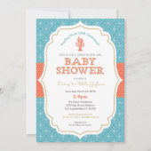 Invitation au Baby shower d'ébullition de l'écrevi (Devant)