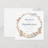 Invitation au Baby shower des bois (Devant / Derrière)