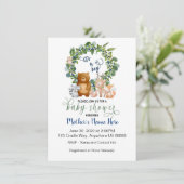 Invitation au Baby shower des bois (Debout devant)