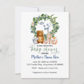 Invitation au Baby shower des bois (Devant)