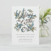 Invitation au Baby shower des bois (Debout devant)