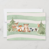 Invitation au Baby shower des bois (Dos)