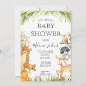 Invitation au Baby shower des bois (Devant)