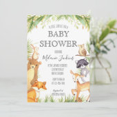Invitation au Baby shower des bois (Debout devant)