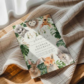 Invitation au Baby shower des bois