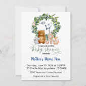 Invitation au Baby shower des bois (Devant)