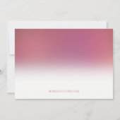 Invitation au Baby shower des bois (Dos)