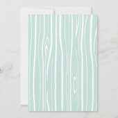 Invitation au Baby shower des bois - Monnaie/Marin (Dos)