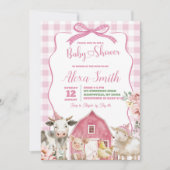 Invitation au Baby shower des jumeaux de la Vache (Devant)