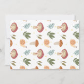 Invitation au Baby shower des petits champignons (Dos)