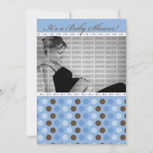 Invitation au Baby shower des points de la fenêtre