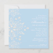 Invitation au Baby shower des Snowflakes d'hiver (Devant)