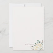 Invitation au Baby shower d'hiver d'un petit floco (Dos)