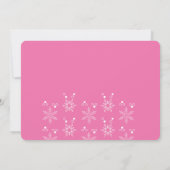Invitation au Baby shower d'hiver| Fille (Dos)