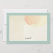 Invitation au Baby shower d'oiseaux aquatiques (Dos)