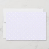 Invitation au Baby shower d'oiseaux rose et pourpr (Dos)