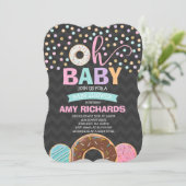 Invitation au Baby shower Donut Ne Sprinkle Douche (Debout devant)