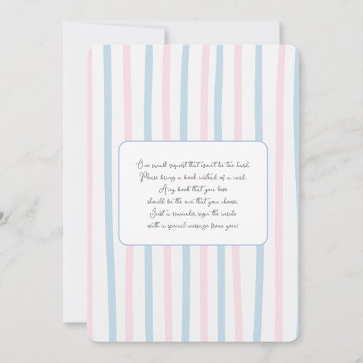 Invitation au Baby shower d'ours pour révélation d (Dos)