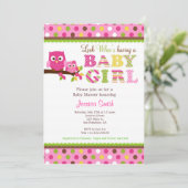 Invitation au Baby shower d'Owl (Debout devant)
