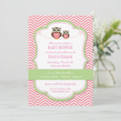 Invitation au Baby shower d'Owl (Debout devant)