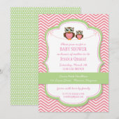 Invitation au Baby shower d'Owl (Devant / Derrière)