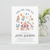 Invitation au Baby shower du Carnaval | Douche cir (Debout devant)