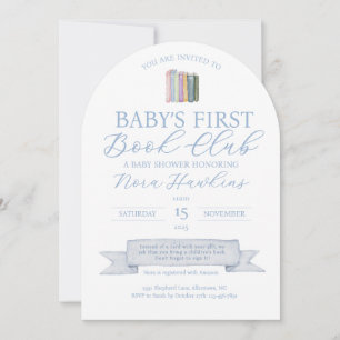 Invitation au Baby shower du club du premier livre