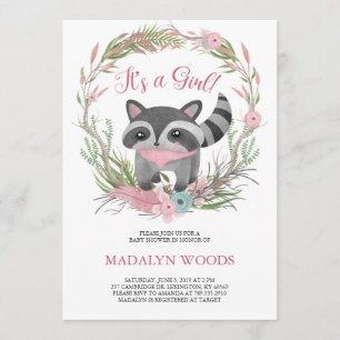 Invitation au Baby shower du couteau de Woodland R