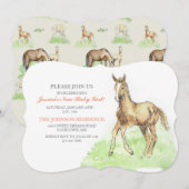 Invitation au Baby shower du poulailler (Devant / Derrière)