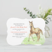 Invitation au Baby shower du poulailler (Debout devant)