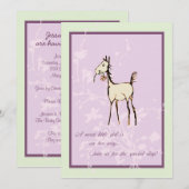 Invitation au Baby shower du poulailler (Devant / Derrière)