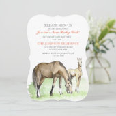 Invitation au Baby shower du poulailler (Debout devant)