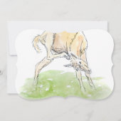 Invitation au Baby shower du poulal de cheval (Dos)