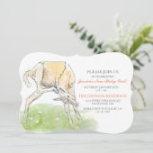 Invitation au Baby shower du poulal de cheval (Debout devant)