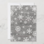 Invitation au Baby shower d'un petit flocon (Dos)