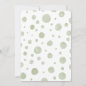 Invitation au Baby shower éléphant neutre pour le  (Dos)