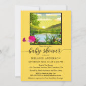 Invitation au Baby shower ensoleillé de printemps  (Dos)