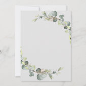 invitation au baby shower eucalyptus (Dos)