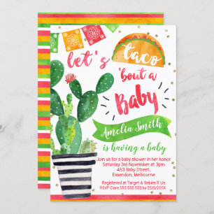 Invitation au Baby shower Fiesta Taco