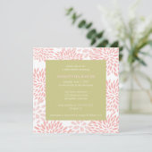 invitation au baby shower floral (Debout devant)