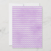 Invitation au Baby shower Floral de Chouette pourp (Dos)