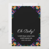 Invitation au Baby shower Floral de Fiesta mexicai (Dos)
