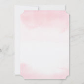 Invitation au Baby shower floral de l'éléphant TWI (Dos)